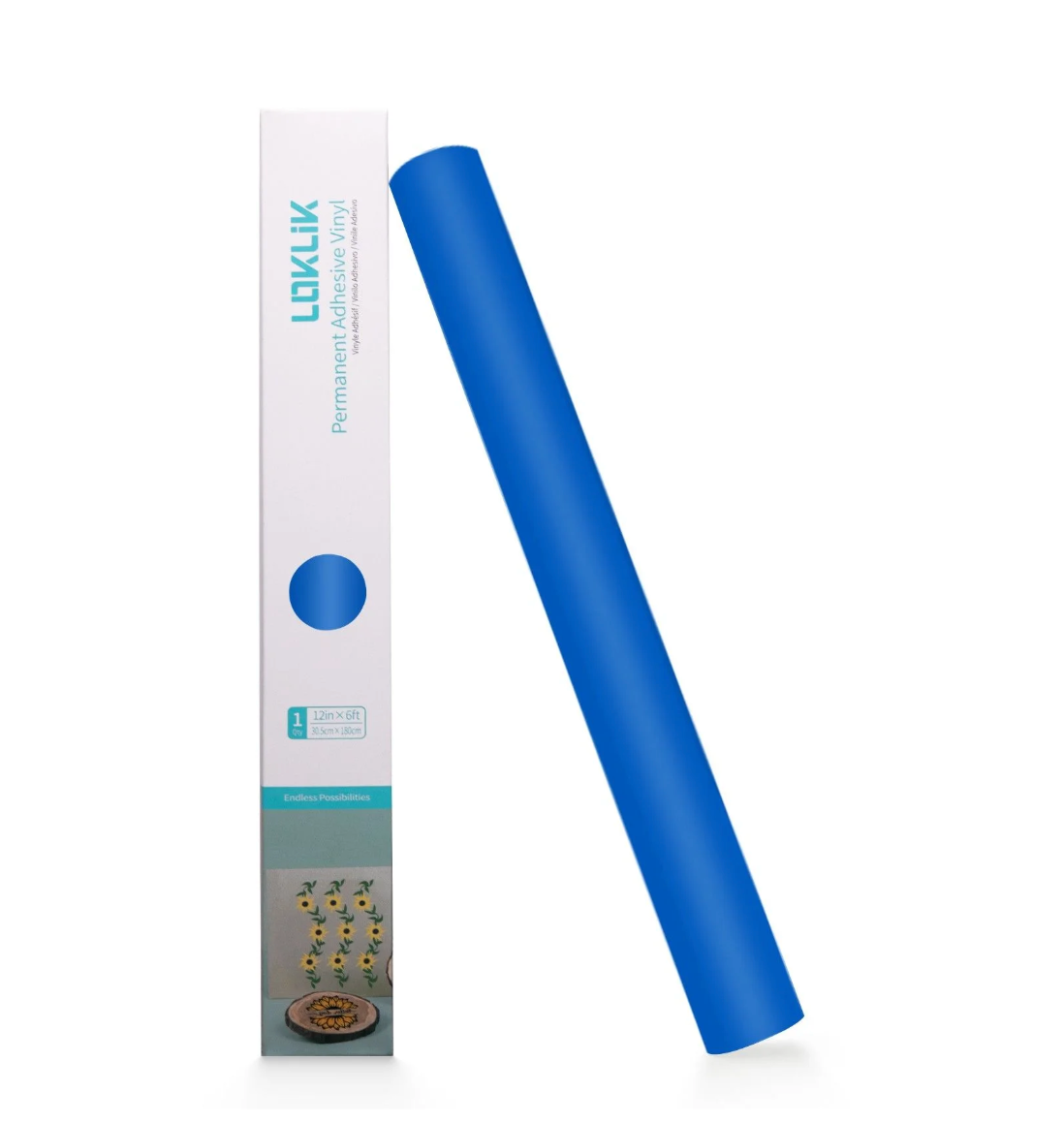 LOKLiK • Vinile permanente adesivo Matte Blu Royal 30,5x180cm