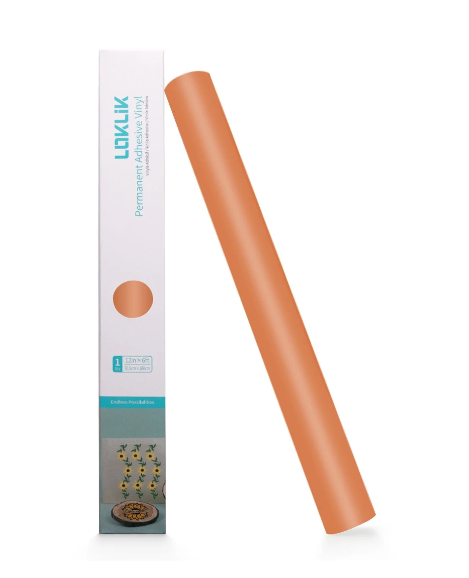 LOKLiK • Vinile permanente adesivo Matte Arancio 30,5x180cm