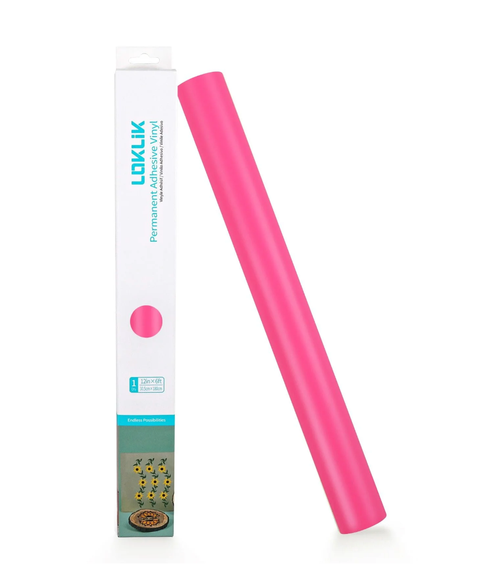 LOKLiK • Vinile permanente adesivo Matte Rosa 30,5x180cm