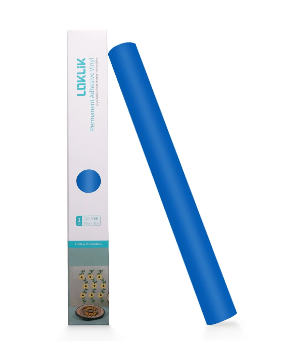 LOKLiK • Vinile permanente adesivo Matte Blu 30,5x180cm