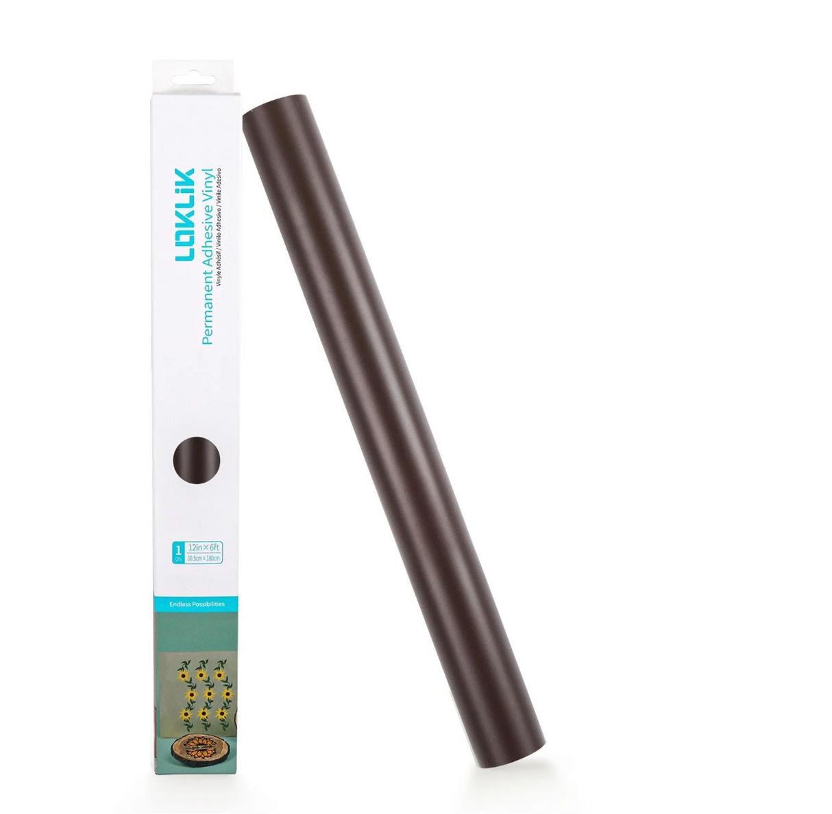 LOKLiK • Vinile permanente adesivo Matte Caffè 30,5x180cm