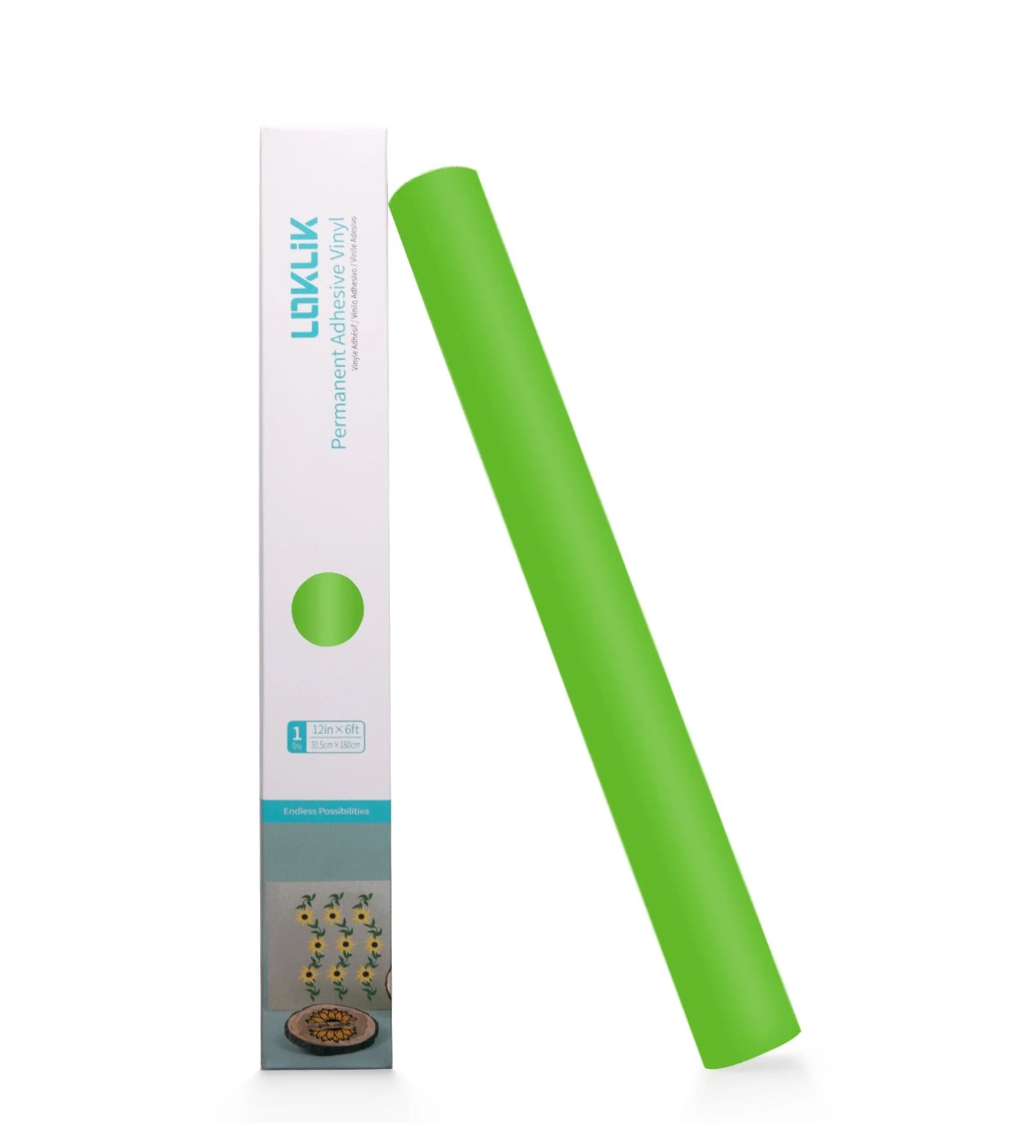 LOKLiK • Vinile permanente adesivo Matte Verde Mela 30,5x180cm