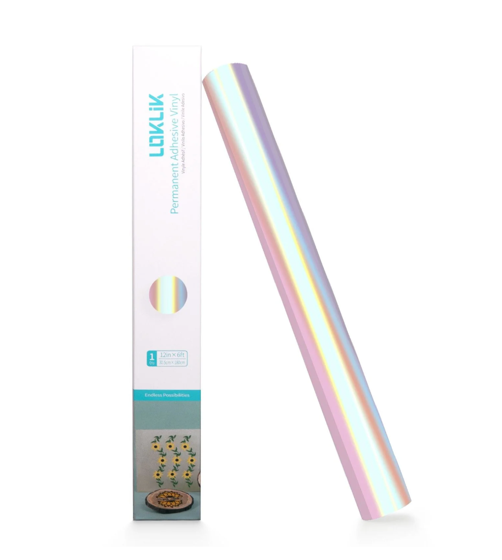 LOKLiK • Vinile Olografico Iridescente Rosa 30,5x90cm