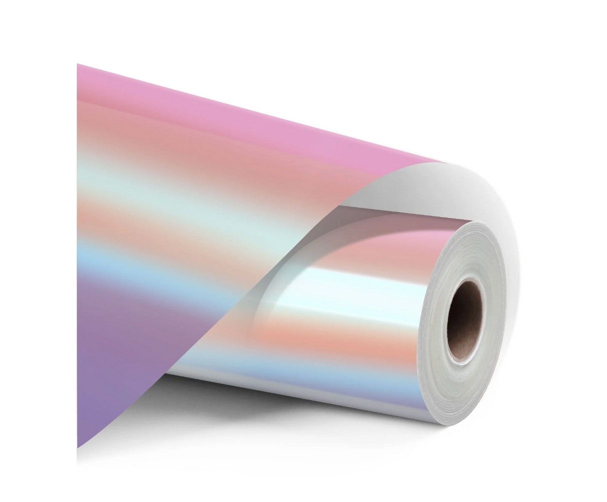 LOKLiK • Vinile Olografico Iridescente Rosa 30,5x90cm