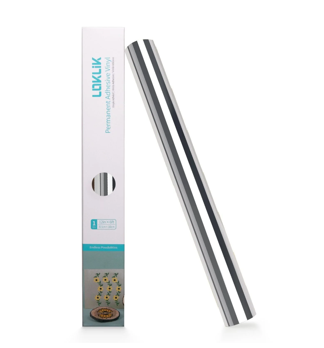 LOKLiK • Vinile Mirror Metallico Argento 30,5x180cm