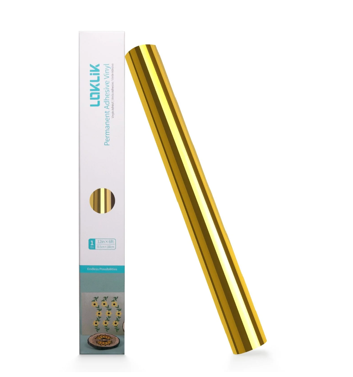 LOKLiK • Vinile Mirror Metallico Oro 30,5x180cm