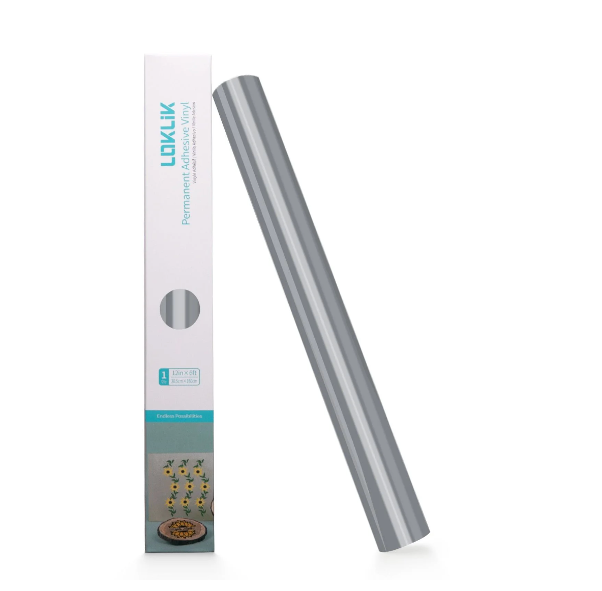 LOKLiK • Vinile Glossy Argento 30,5x180cm