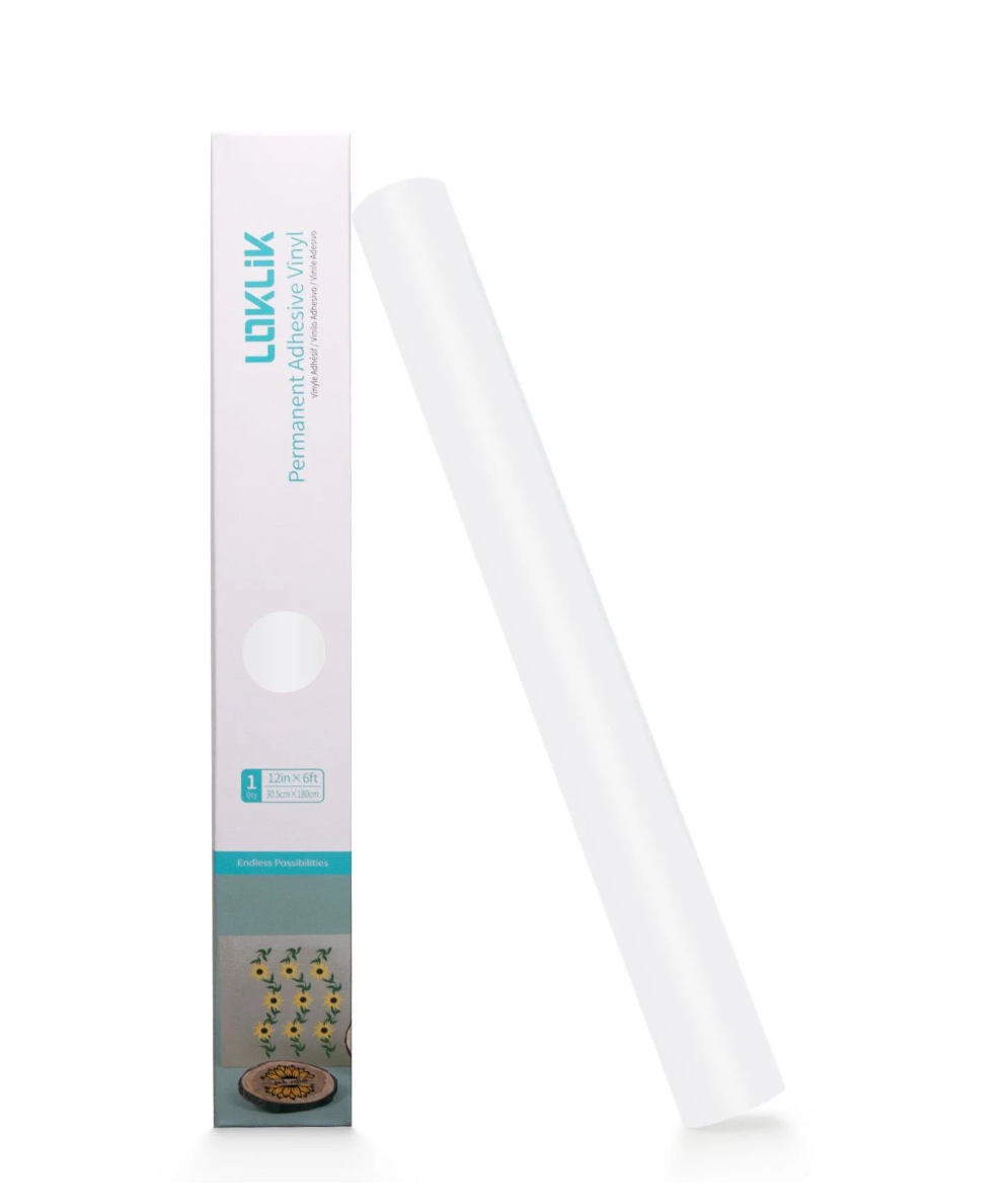 LOKLiK • Vinile permanente adesivo Matte Bianco 30,5x180cm