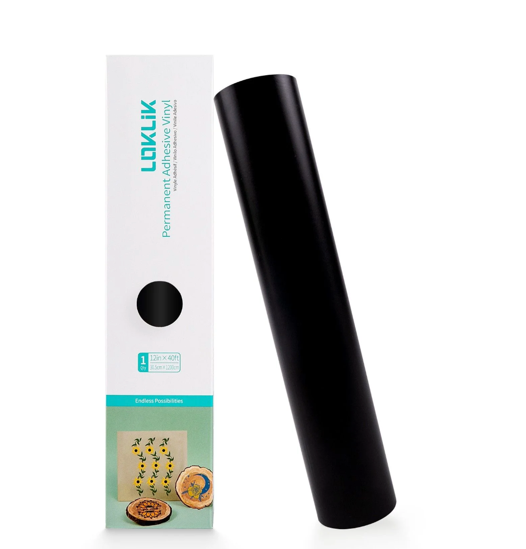 LOKLiK • Vinile permanente adesivo Matte Nero 30,5x12m