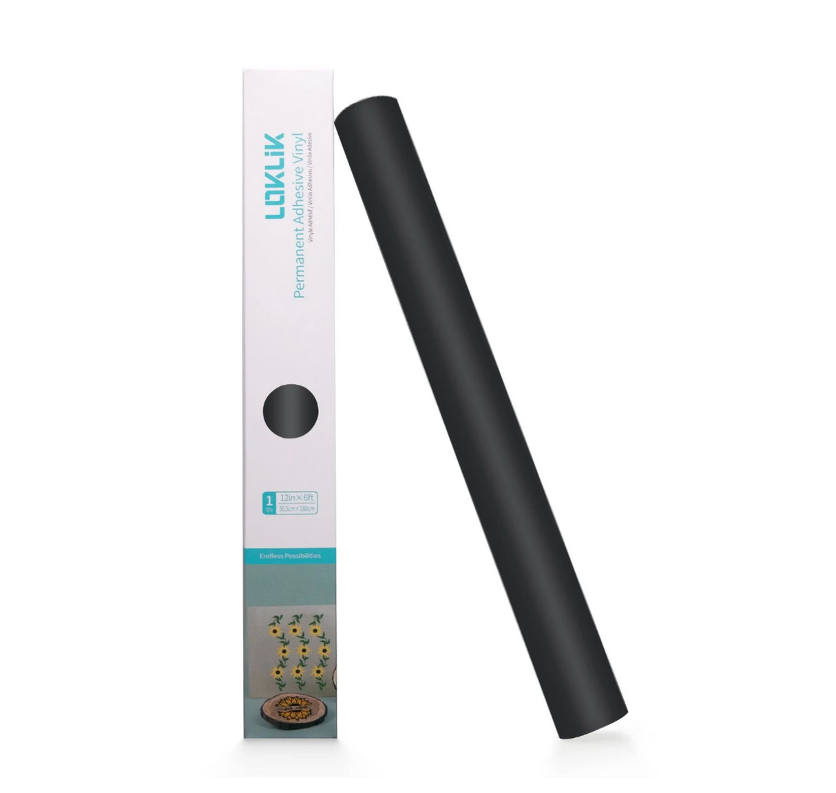 LOKLiK • Vinile permanente adesivo Matte Nero 30,5x180cm