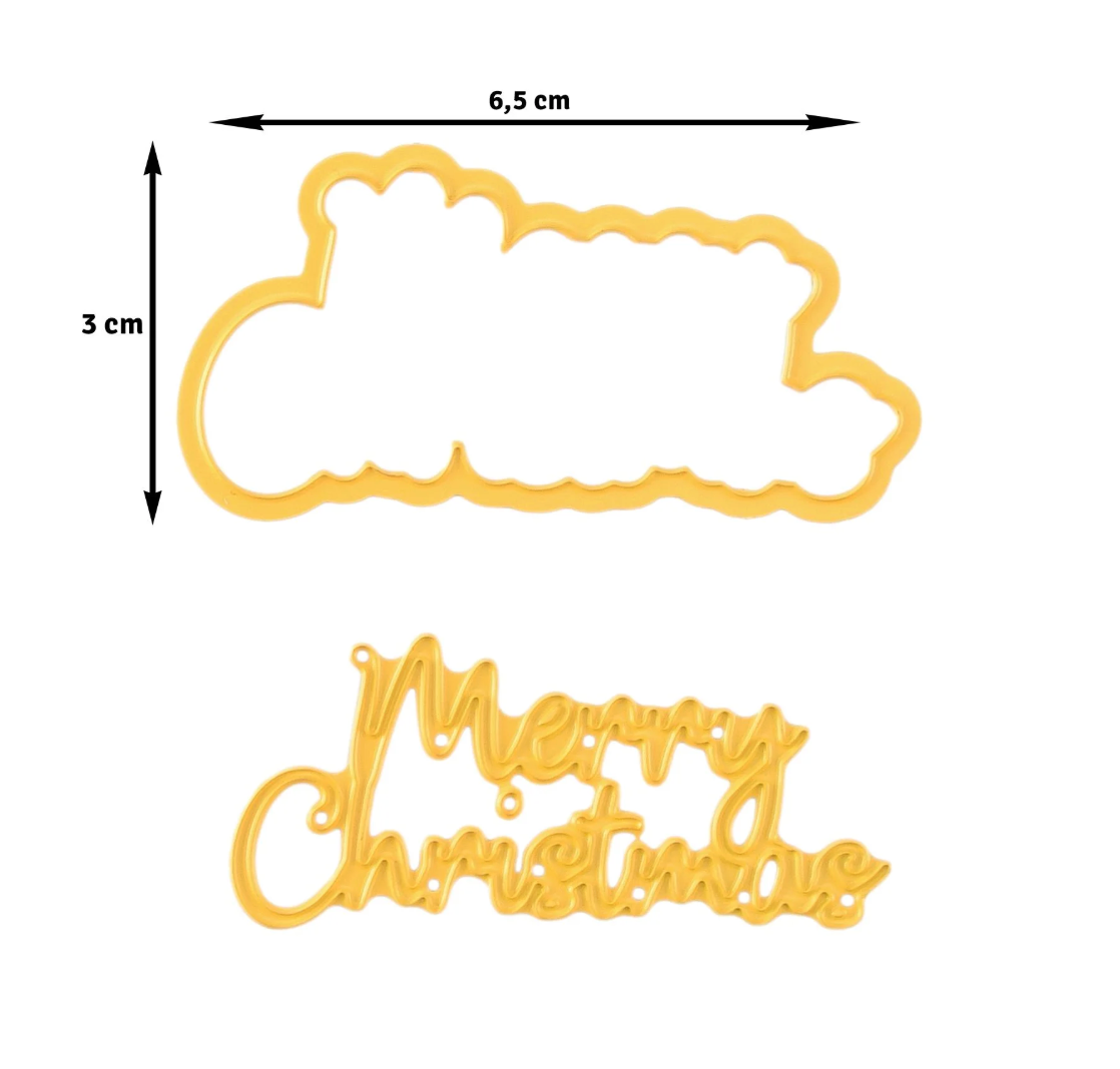Nellie's Choice • Fustella metallica "Merry Christmas"