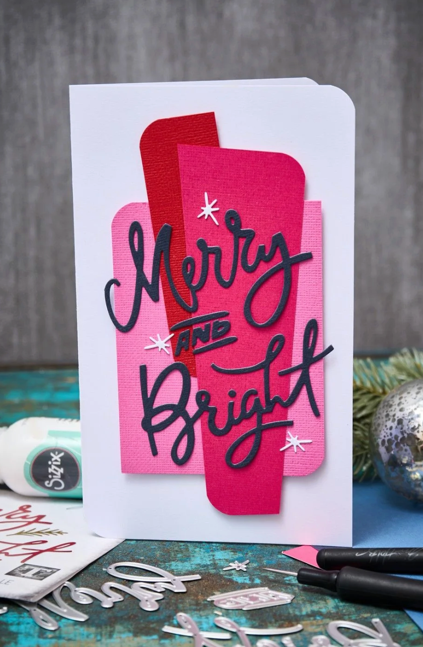 Sizzix • FUSTELLA METALLICA 6pcs "Merry & Bright" by Tim Holtz