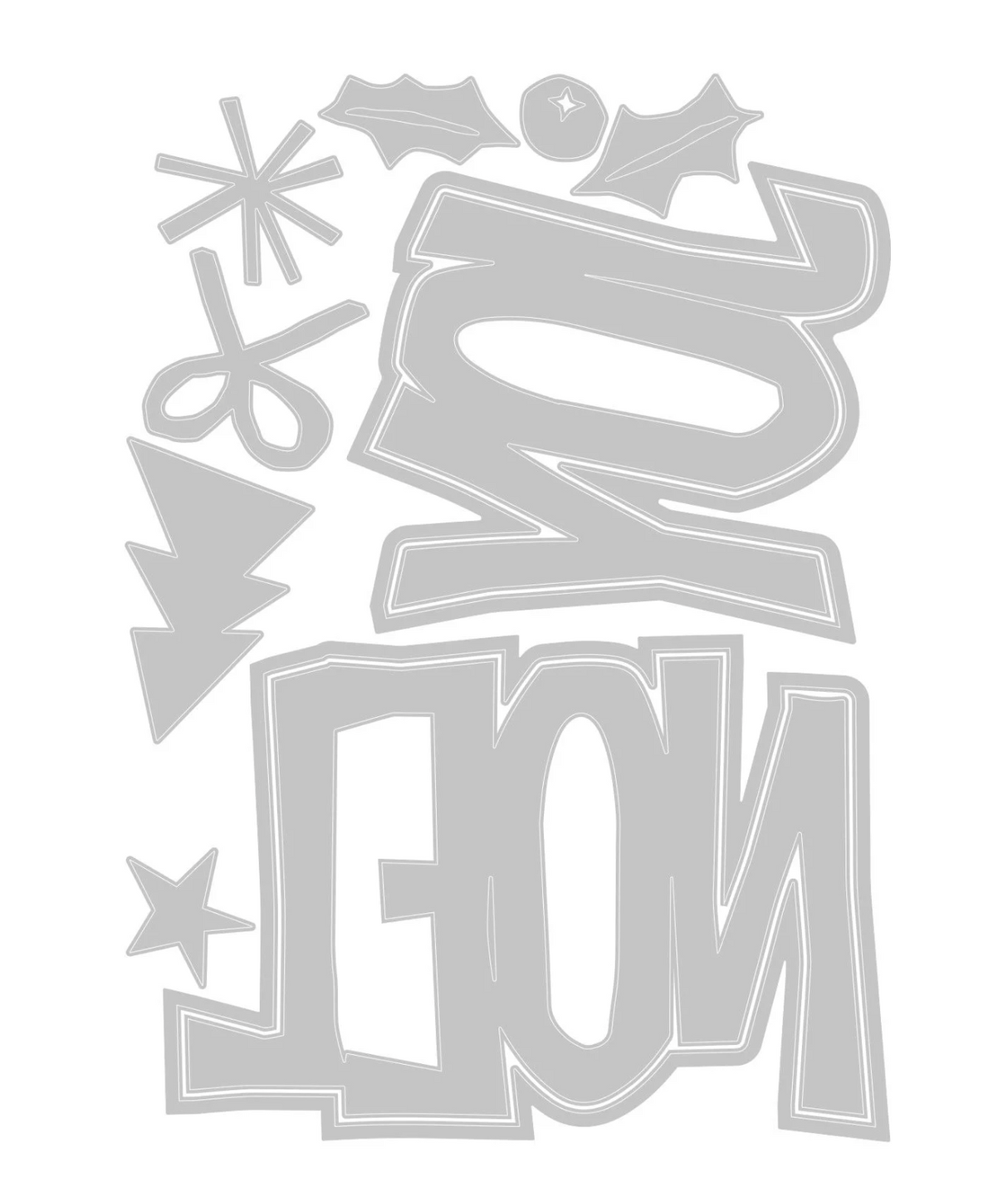 Sizzix • Tim Holtz Set 11 fustelle metalliche " Joy Noel"