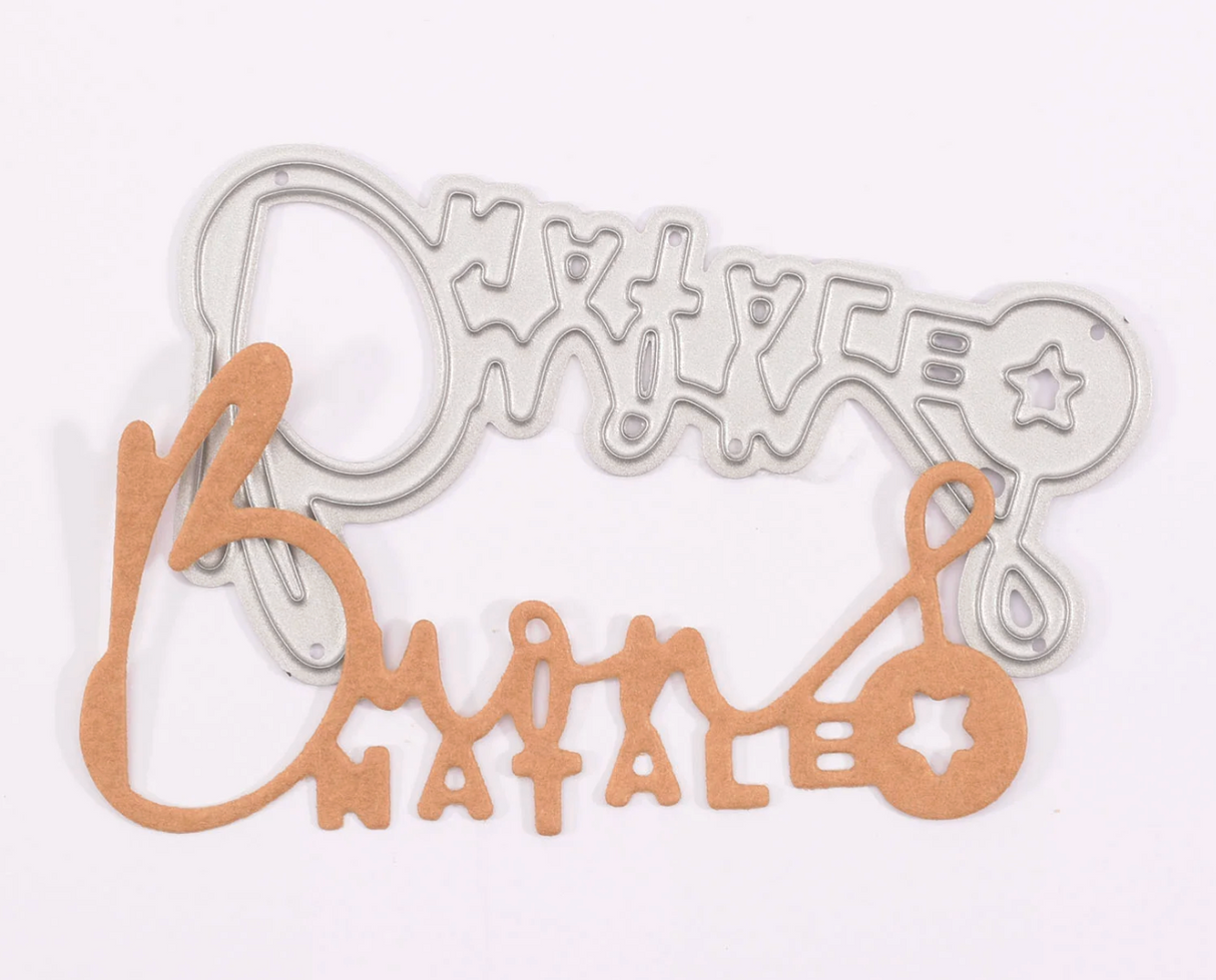 Fustella metallica "Buon Natale"