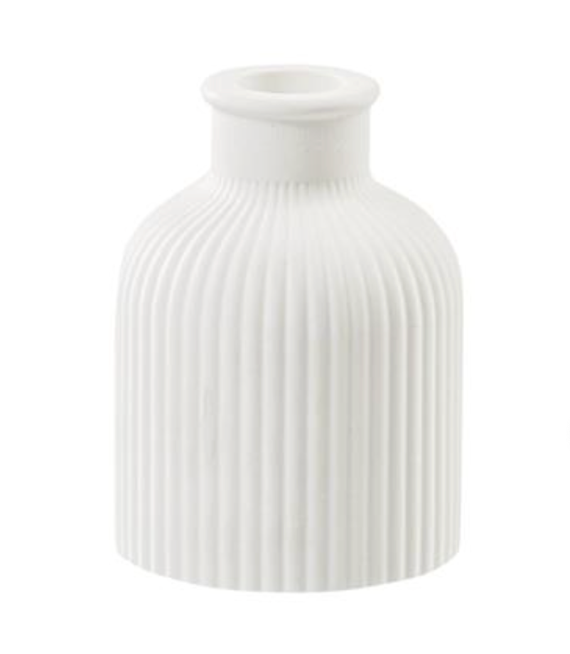 Stampo in silicone "Vaso alto I scanalato" -ca. 6,7 x 3,7 x 9,2 cm
