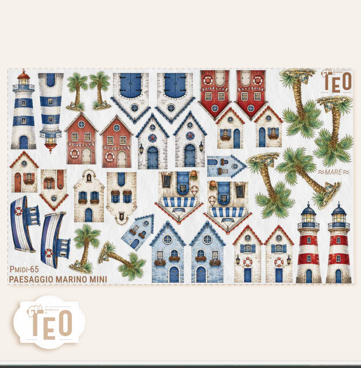 Pmidi-65 Pesaggio Marino Mini - 25x40 cm