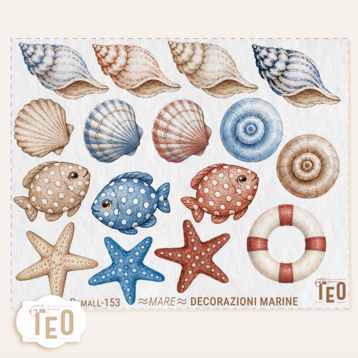 P-small153 Decorazioni Marine - 20x25 cm