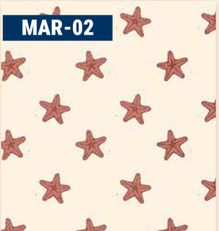 MAR-02 STELLE MARINE CORALLO ANTICO - 50x40 cm