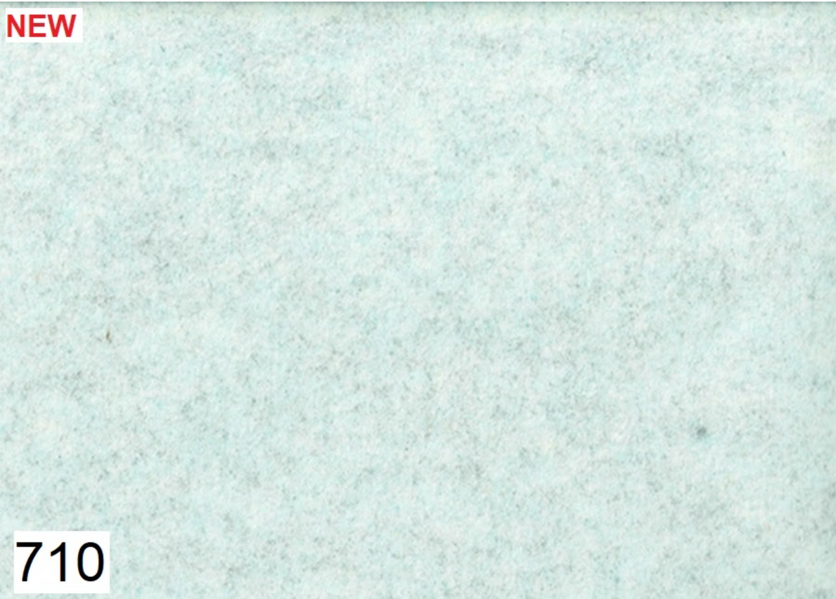 Feltro Lana leggero 2 mm - 50x155cm celeste pastello melange