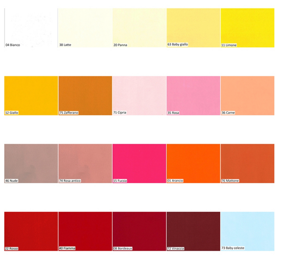 Pannolenci Tinta unita 90x100cm