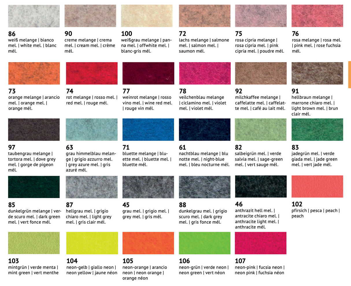 Feltro Stafil 3mm - rigido 50x70 cm