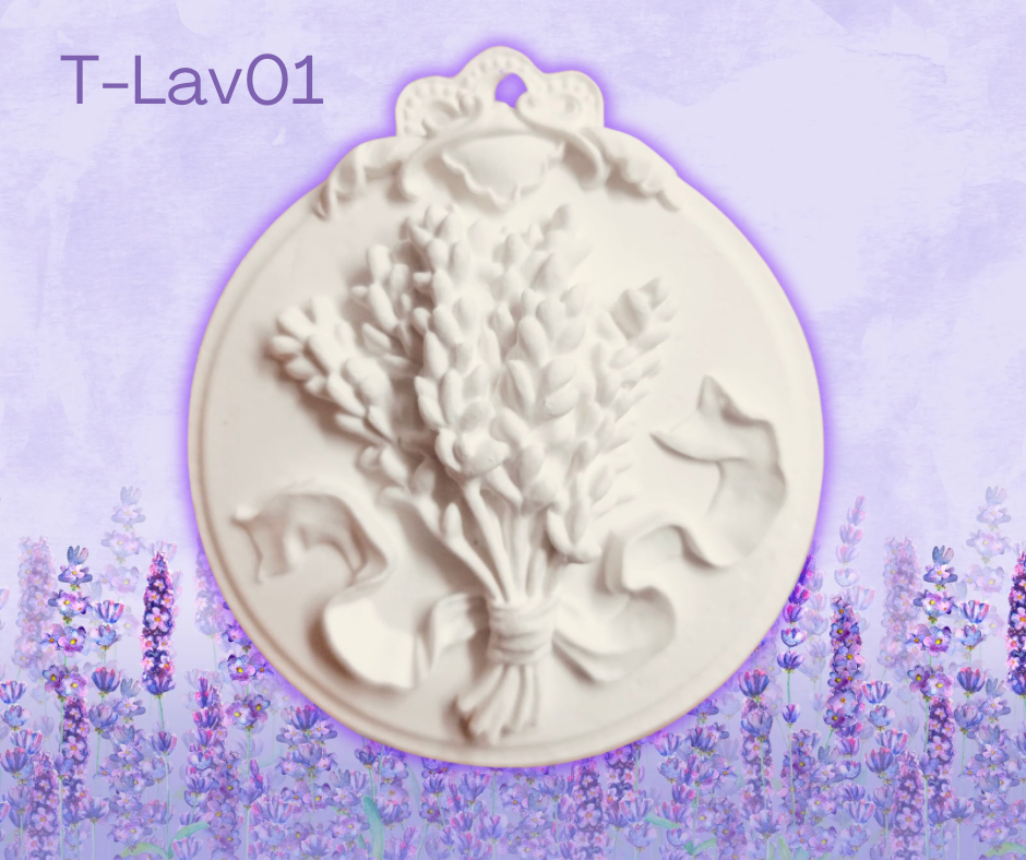 Stampo tondo Lavanda in rilievo