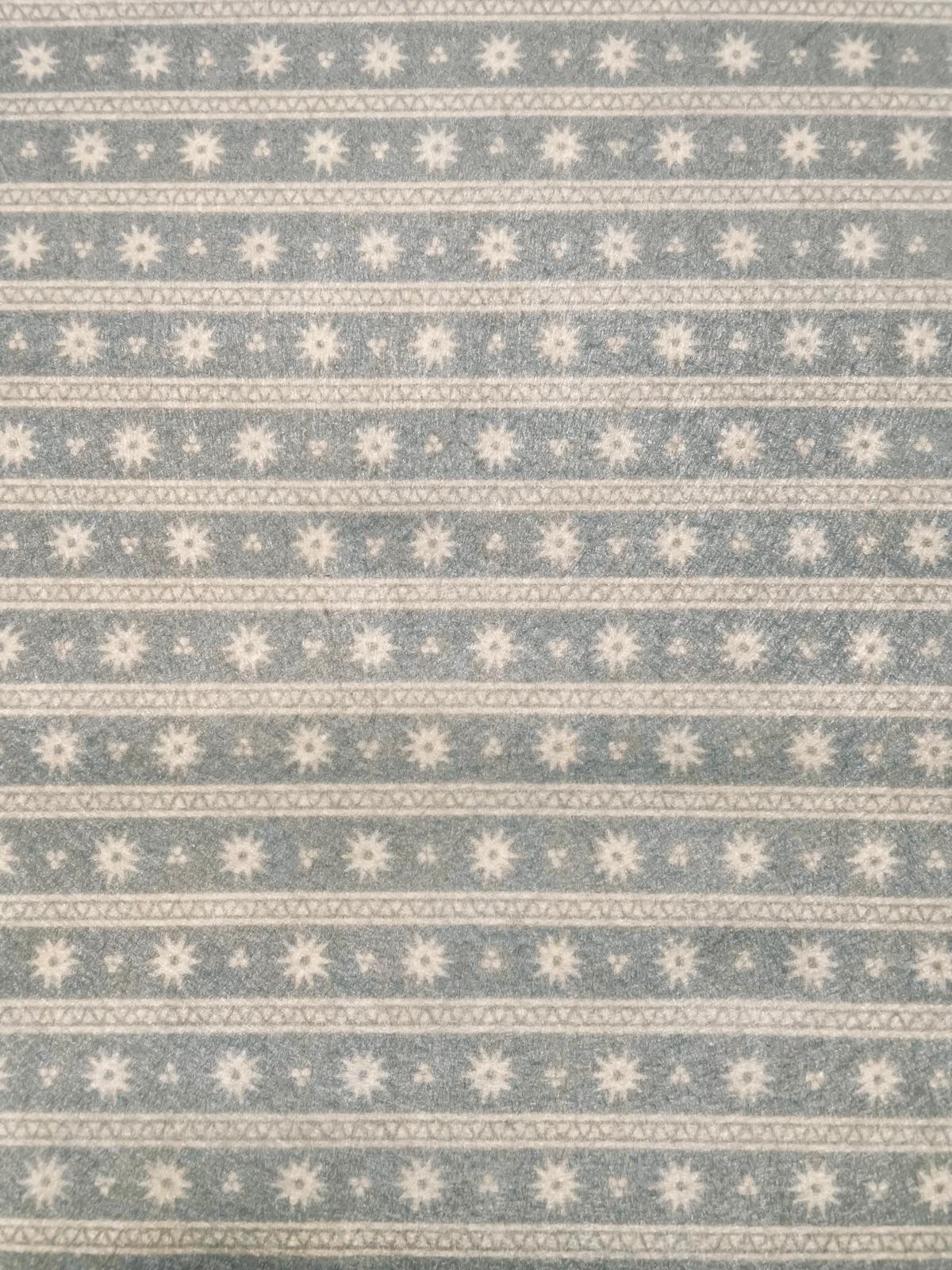 Pannolenci 50x40 cm Ricami e Neve Verde Grigio