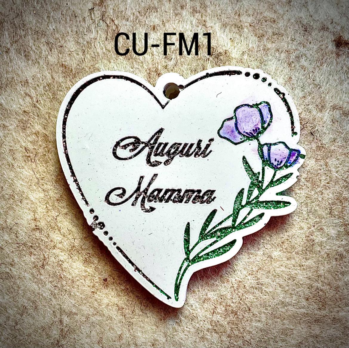 Cuore Auguri Mamma sagomato