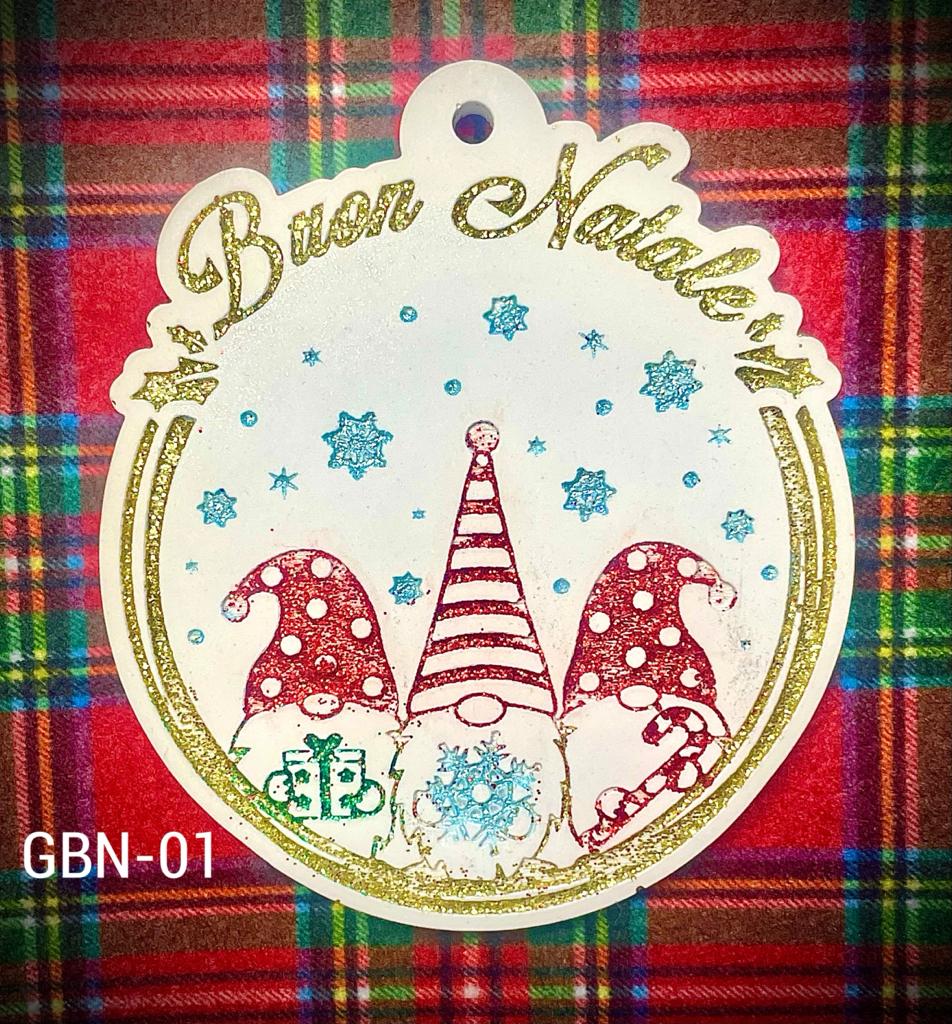 TONDO TRIS GNOMI PACCHI REGALO