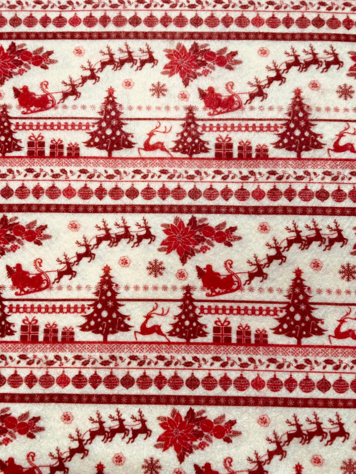 Pannolenci 50x40 cm Magico Natale Rosso