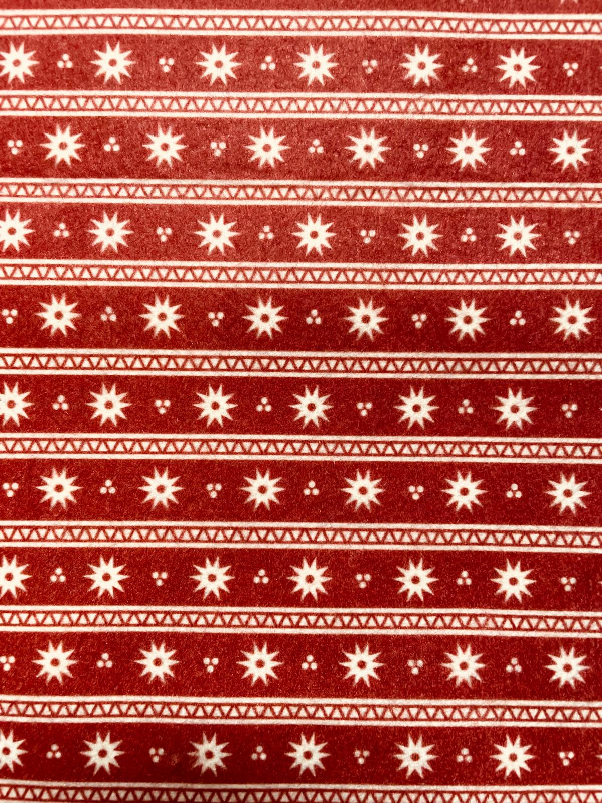 Pannolenci 50x40 cm Ricami e Neve Bordeaux