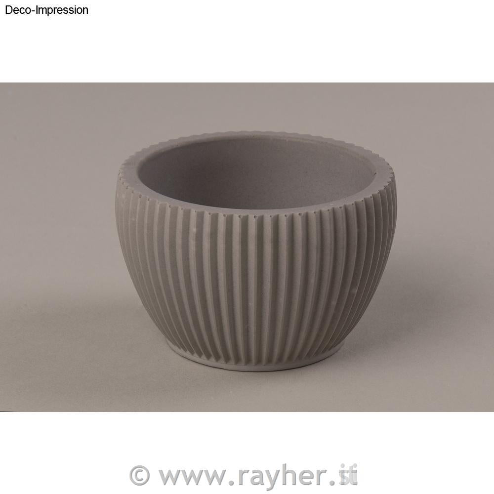 Stampo silicone per ciotola scanalata diam. 9 cm h.6 cm
