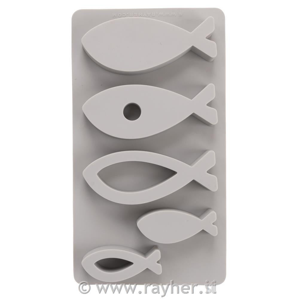 Stampo in silicone Pesci 5 forme
