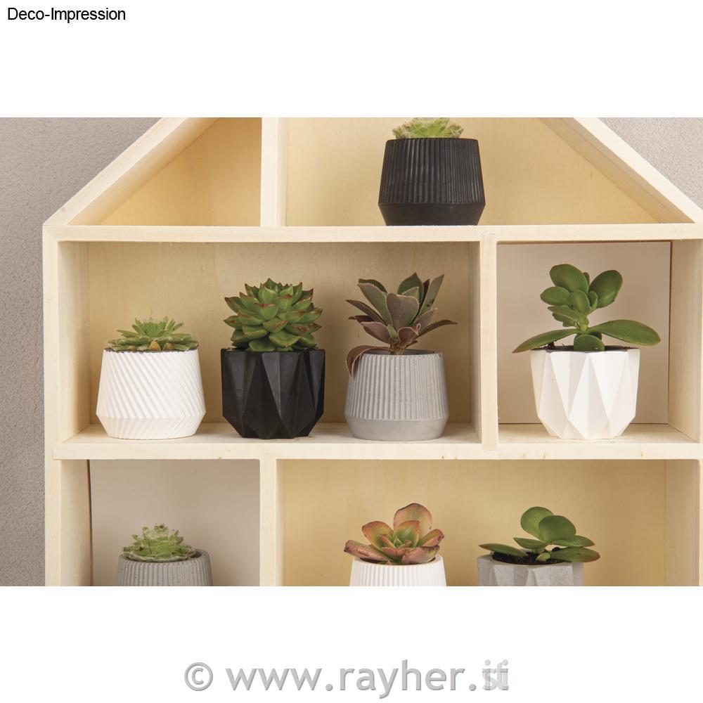 Stampo in silicone Mini Vasi 3 disegni diam.5xh.5 cm