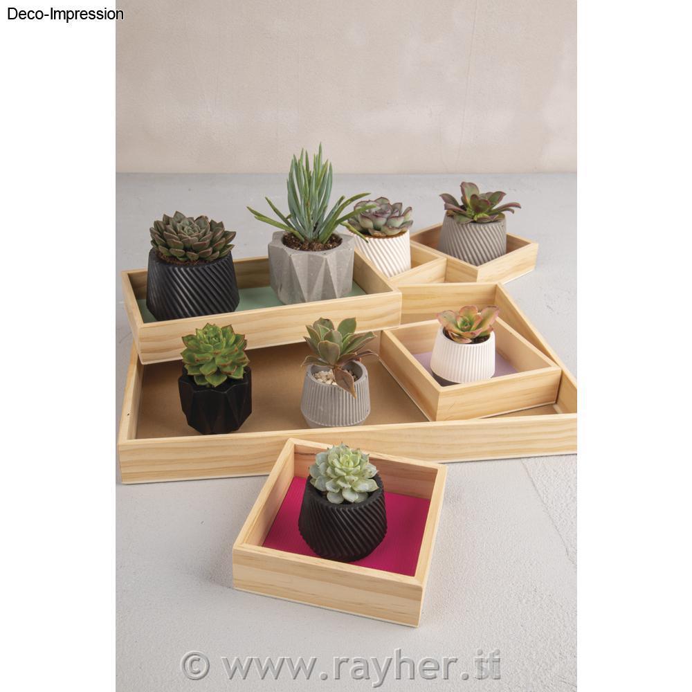 Stampo in silicone Mini Vasi 3 disegni diam.5xh.5 cm