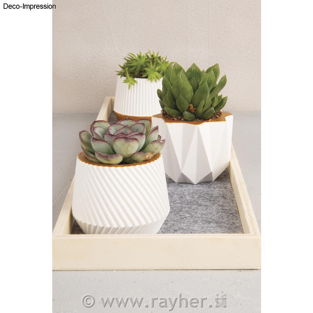 Stampo in silicone Vasi 3 disegni diam.7xh.5,5 cm