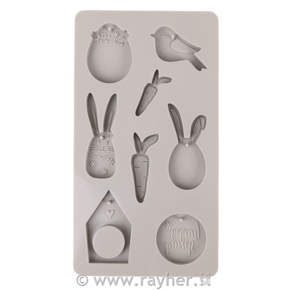 stampo in silicone "Happy Spring", 8 motivi