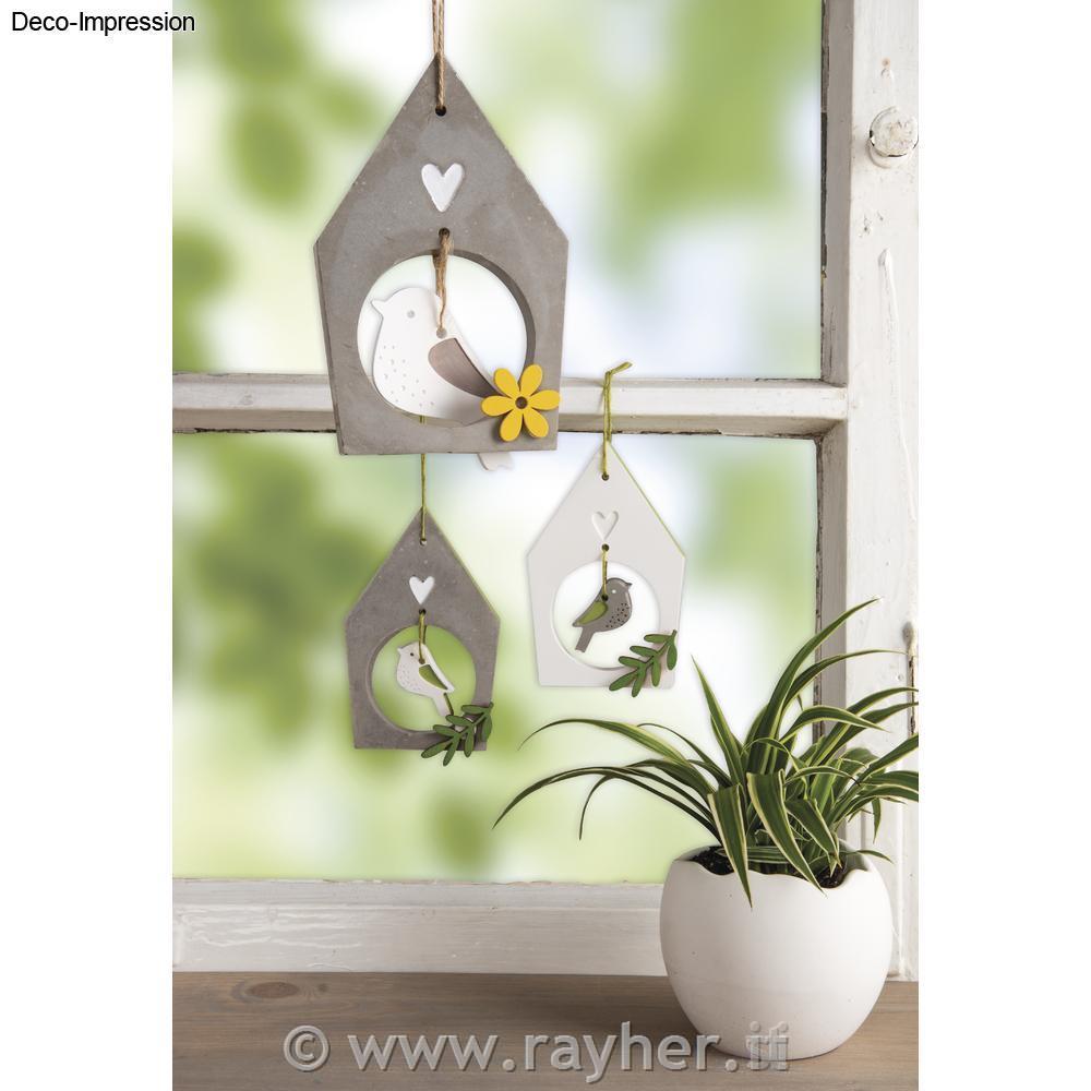 Stampo in silicone Casetta per uccellini+uccello