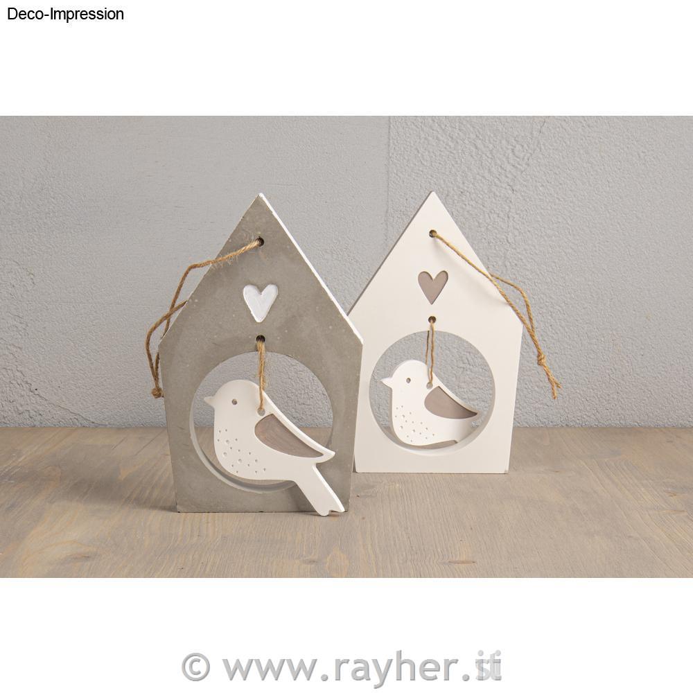 Stampo in silicone Casetta per uccellini+uccello