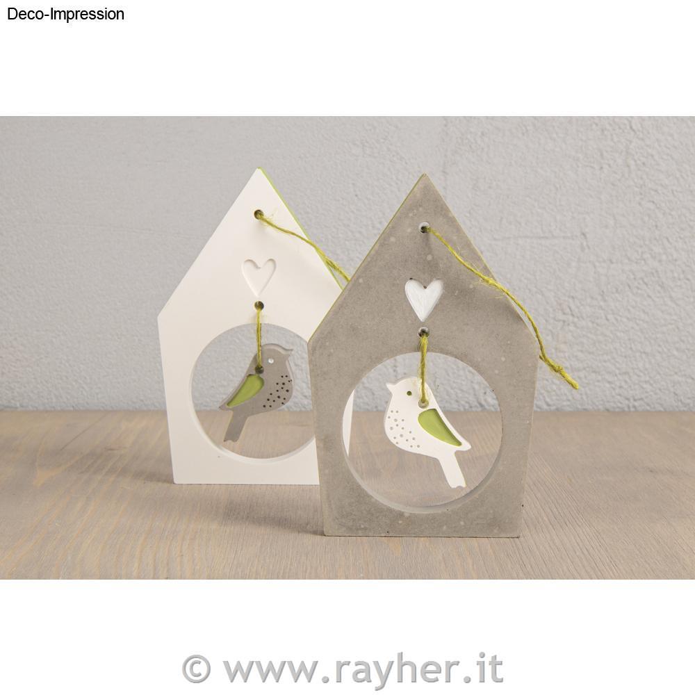 Stampo in silicone Casetta per uccellini+3 uccelli