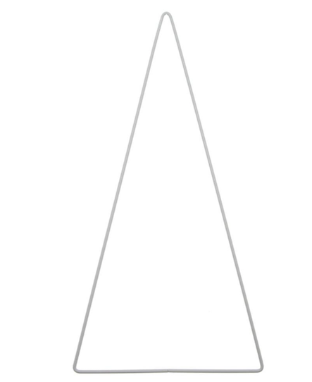 ANELLO METALLO TRIANGOLO 20x10 cm