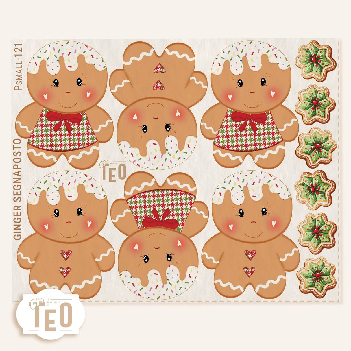 P-Small-121 Ginger Segnaposto