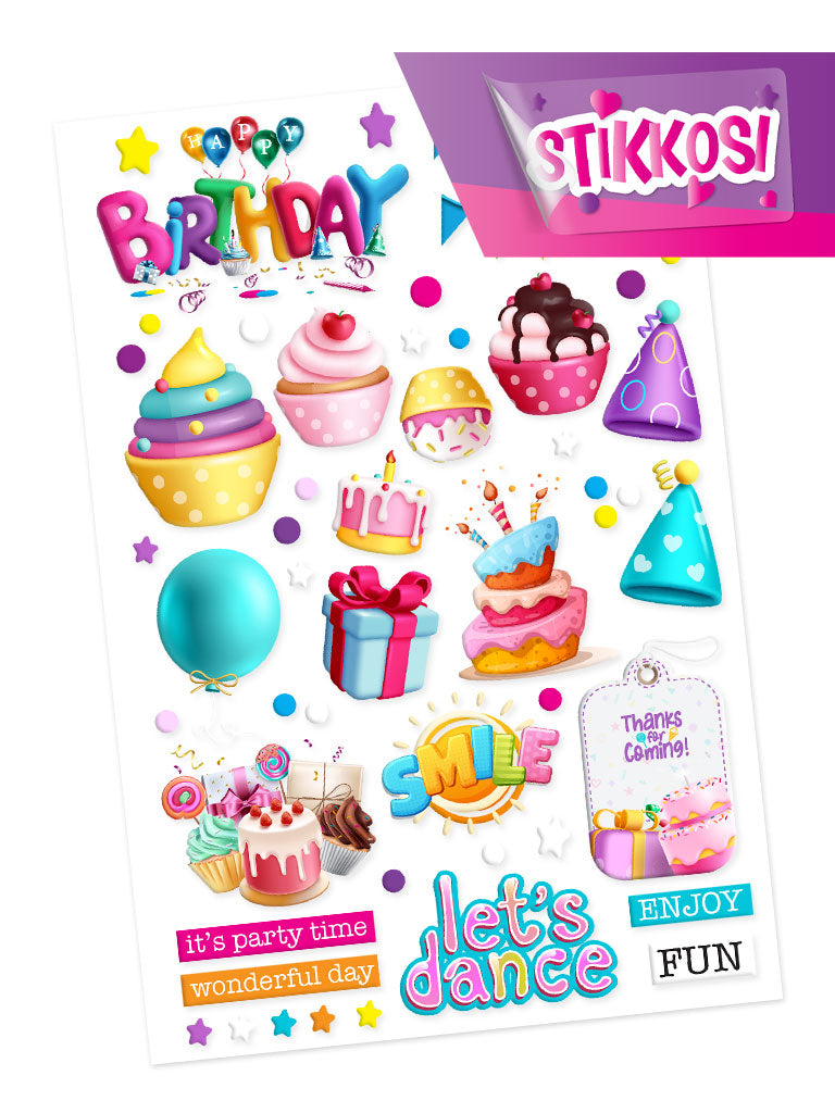 STIKKOSI SMALL • Party 3D
