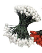 Pistilli 4 mm bianco perla