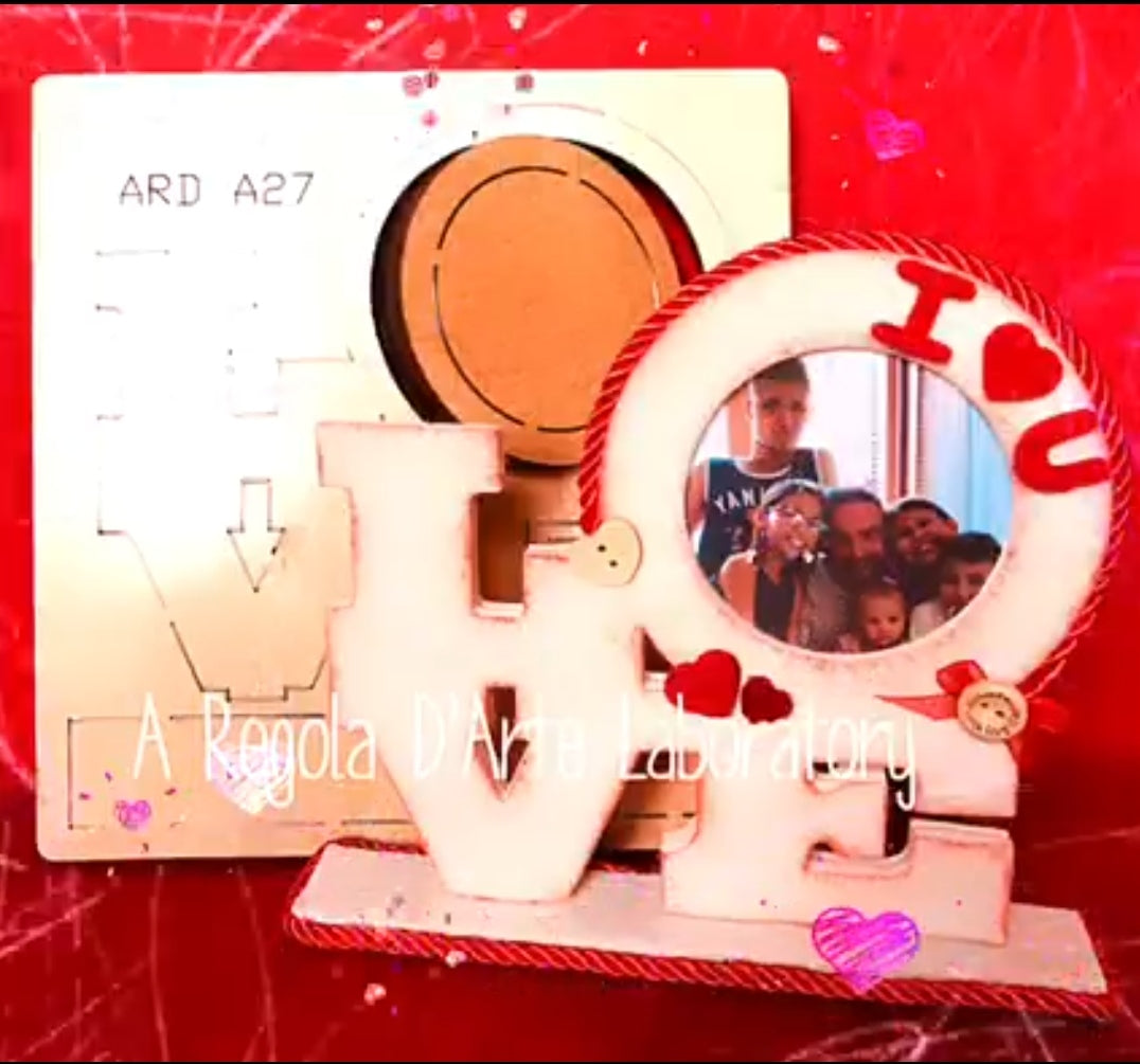 Portafoto LOVE con mover