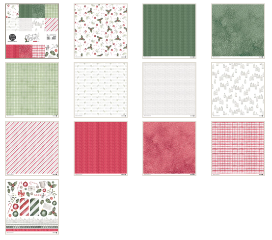 MODASCRAP - PAPER PACK CHRISTMAS ITALIAN STYLE 12X12"