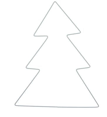 Albero in filo metallo bianco