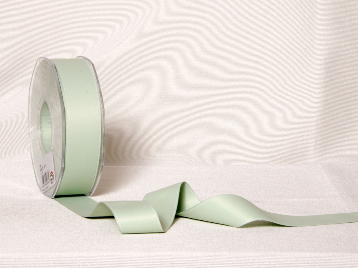 Nastro doppio raso h.1cm verde menta