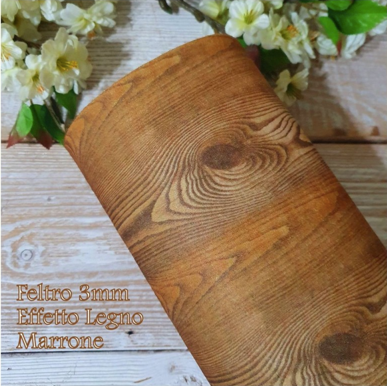 Effetto legno noce chiaro 50x40 cm