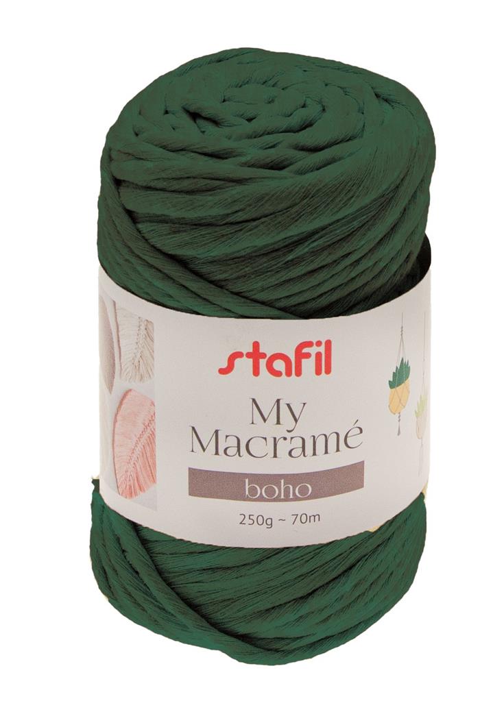 MACRAMÈ BOHO 250g~70m - Verde scuro